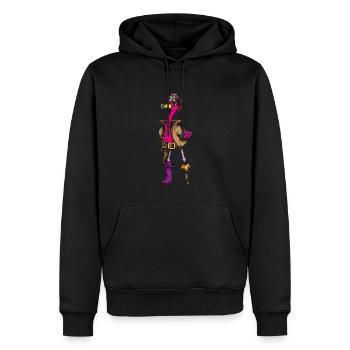 Flamingo Pirate Anniversaire Des Enfants Pirate Tenue Pirate - Sweat à capuche Premium bio Homme - noir - Devant - Nico (187cm)