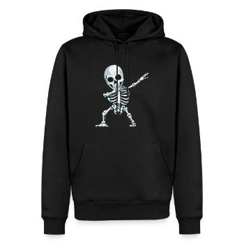 Dab Skeleton Horror Horror Outfit Skeleton Cadeau - Sweat à capuche Premium bio Homme - noir - Devant - Nico (187cm)