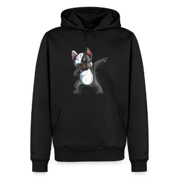 Dabbing Französische Bulldoge Hunde Dab Haustier - Männer Premium Bio Hoodie - Schwarz - Vorne - Nico (187cm)