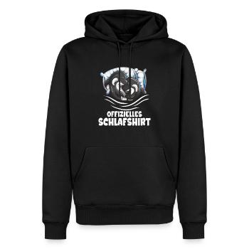 Schlafshirt Orca Paar Kinder Erwachsene Schafen - Männer Premium Bio Hoodie - Schwarz - Vorne - Nico (187cm)