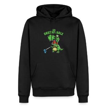 Je suis imparable Dino Fan T Rex Kids Dinosaur - Sweat à capuche Premium bio Homme - noir - Devant - Nico (187cm)
