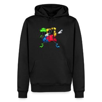 Dab Autism Puzzle Dabbing Motif Famille Amis - Sweat à capuche Premium bio Homme - noir - Devant - Nico (187cm)