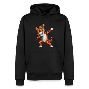 Jahr des Tigers Asiatischer Tiger Fan Outfit Kids - Männer Premium Bio Hoodie - Schwarz - Vorne - Nico (187cm)