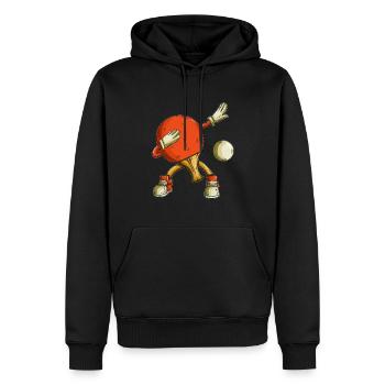 Tennis Table Tennis Tenue de Sport Enfants Dabbing - Sweat à capuche Premium bio Homme - noir - Devant - Nico (187cm)