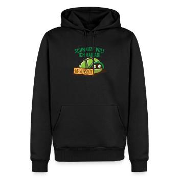 Schildkröte hat die Schnauze voll Urlaubsoutfit - Männer Premium Bio Hoodie - Schwarz - Vorne - Nico (187cm)