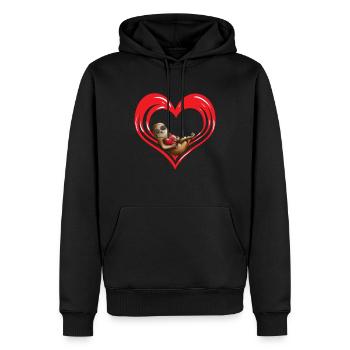 Faultier Liebhaber Geschenk zum Ausruhen Chillen - Männer Premium Bio Hoodie - Schwarz - Vorne - Nico (187cm)