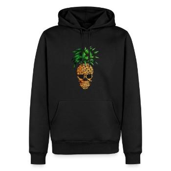 Anan’s Fruit Halloween Squelette Costume Ananas Fan - Sweat à capuche Premium bio Homme - noir - Devant - Nico (187cm)