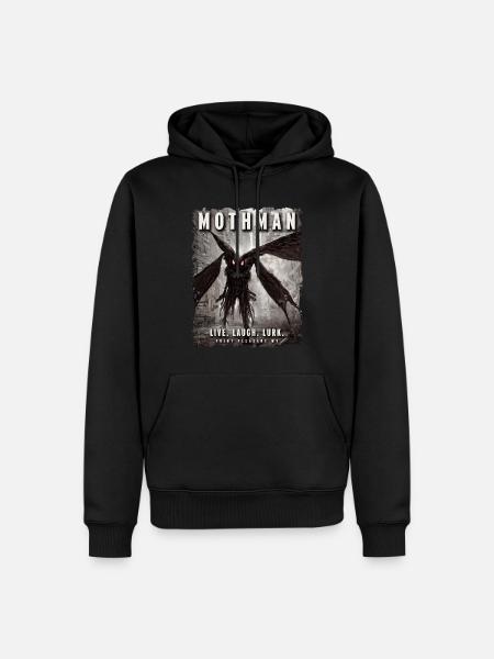 Mothman City Point Pleasant Cryptid - Men’s Premium Organic Hoodie - black