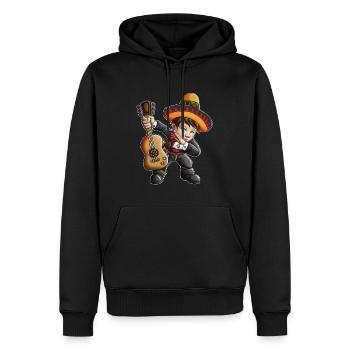 Guitare Mexicaine Musicien Costume Dab Dabbing - Sweat à capuche Premium bio Homme - noir - Devant - Nico (187cm)