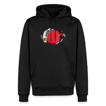 Koi Breeding Koi Ying Yang Japan Fan Koi Lovers - Men’s Premium Organic Hoodie - black - Front - Nico (187cm)
