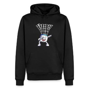 Badminton Makes Dabbing Holiday Dance Dab Design - Men’s Premium Organic Hoodie - black - Front - Nico (187cm)