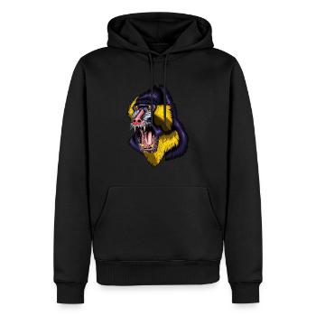 Enclos des singes Mandrill Mandrills Monkey Group - Sweat à capuche Premium bio Homme - noir - Devant - Nico (187cm)