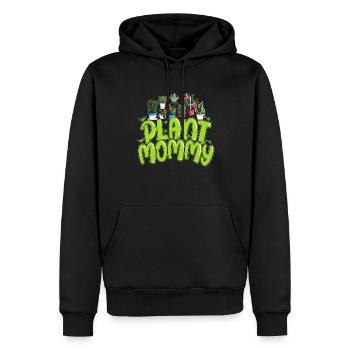 Plant Mommy Mama Großmutter Pflanzenoutfit Kaktus - Männer Premium Bio Hoodie - Schwarz - Vorne - Nico (187cm)