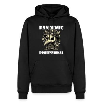 Humor Krankenschwester Pestdoktor Arzt - Männer Premium Bio Hoodie - Schwarz - Vorne - Nico (187cm)