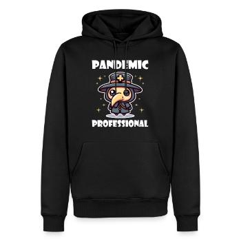 Humor Krankenschwester Pestdoktor Arzt - Männer Premium Bio Hoodie - Schwarz - Vorne - Nico (187cm)