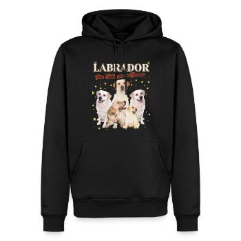 Labrador plus fidèle que les Hommes - Sweat à capuche Premium bio Homme - noir - Devant - Nico (187cm)