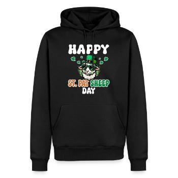 Ireland Day Sheep Joke St. Patrick's Day - Men’s Premium Organic Hoodie - black - Front - Nico (187cm)