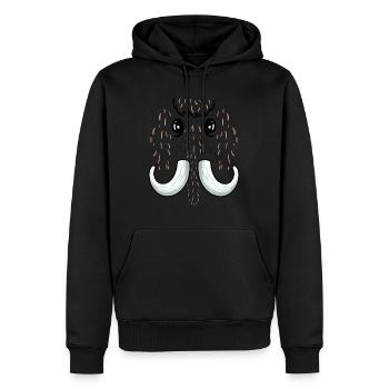 Humor Mammut Wollkostüm Mammut Männer - Männer Premium Bio Hoodie - Schwarz - Vorne - Nico (187cm)