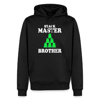 Tassen Stapler Sport Stacking Brother - Männer Premium Bio Hoodie - Schwarz - Vorne - Nico (187cm)