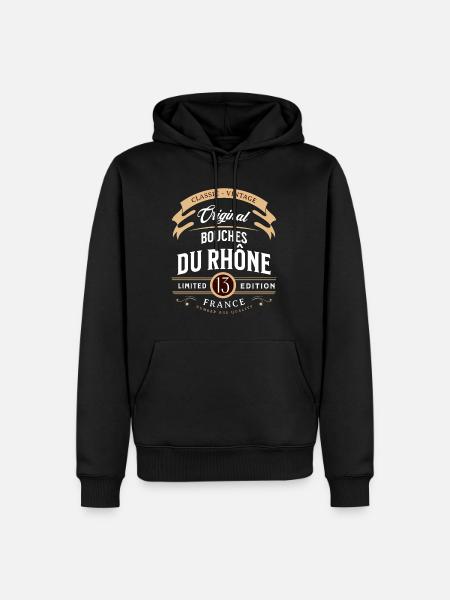 Bouches-du-Rhône Department France - Men’s Premium Organic Hoodie - black