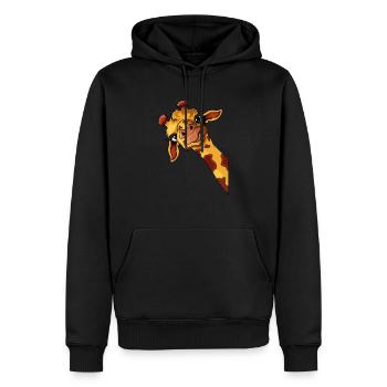 Africa Holiday Steppe Giraffe Kids Lover - Men’s Premium Organic Hoodie - black - Front - Nico (187cm)
