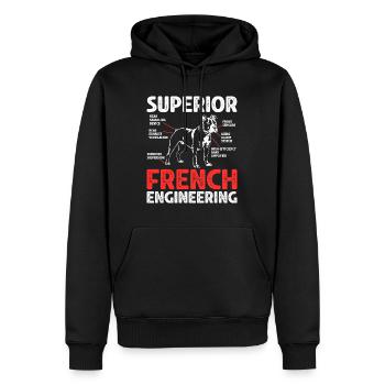 Staffordshire Bullterrier Hunde Geschenk - Männer Premium Bio Hoodie - Schwarz - Vorne - Nico (187cm)