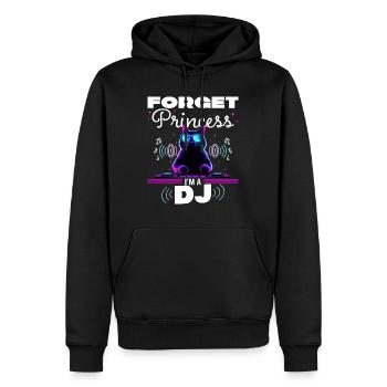Vergiss die Prinzessin Humor DJ Frau - Männer Premium Bio Hoodie - Schwarz - Vorne - Nico (187cm)