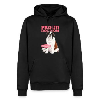 Bernhardiner Mom St. Bernhardshund Geschenk - Männer Premium Bio Hoodie - Schwarz - Vorne - Nico (187cm)