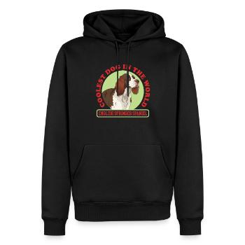 English Springer Spaniel Hunde Geschenk - Männer Premium Bio Hoodie - Schwarz - Vorne - Nico (187cm)