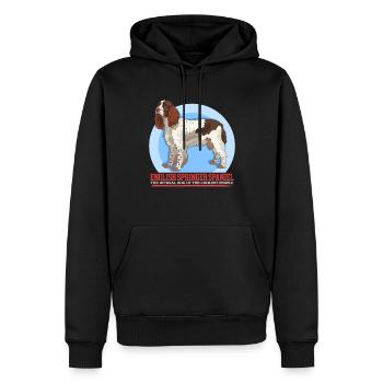English Springer Spaniel Hundebesitzer Geschenk - Männer Premium Bio Hoodie - Schwarz - Vorne - Nico (187cm)