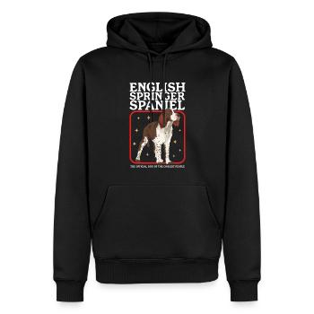 English Springer Spaniel Hundebesitzer Geschenke - Männer Premium Bio Hoodie - Schwarz - Vorne - Nico (187cm)
