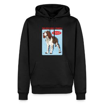 English Springer Spaniel Hunde Geschenk - Männer Premium Bio Hoodie - Schwarz - Vorne - Nico (187cm)