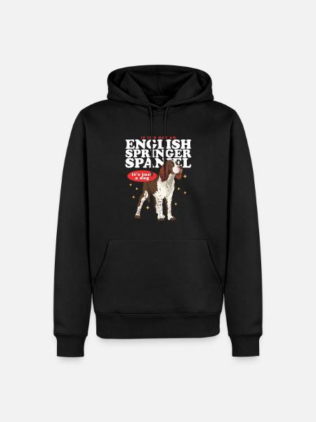 English Springer Spaniel Gift - Men’s Premium Organic Hoodie - black