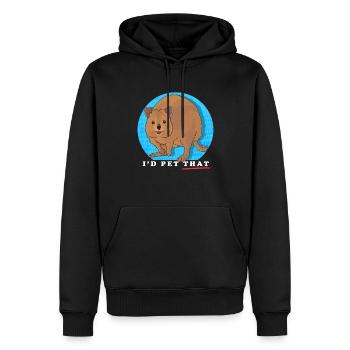 Quokka Kurzschwanzkänguru Quokkas Geschenke - Männer Premium Bio Hoodie - Schwarz - Vorne - Nico (187cm)