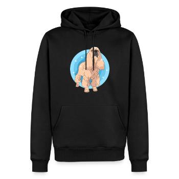 Cocker américain Spaniel chien cadeau - Sweat à capuche Premium bio Homme - noir - Devant - Nico (187cm)