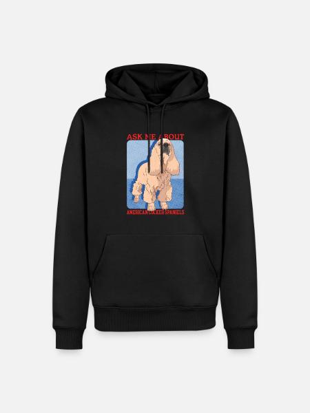 American Cocker Spaniel Gifts - Men’s Premium Organic Hoodie - black