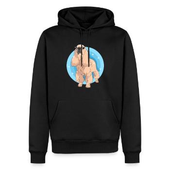 Cocker américain épagneul chien cadeaux - Sweat à capuche Premium bio Homme - noir - Devant - Nico (187cm)