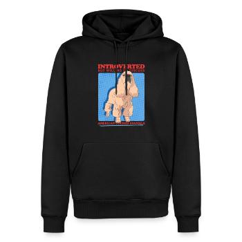Cadeaux Cocker Spaniel Américain - Sweat à capuche Premium bio Homme - noir - Devant - Nico (187cm)