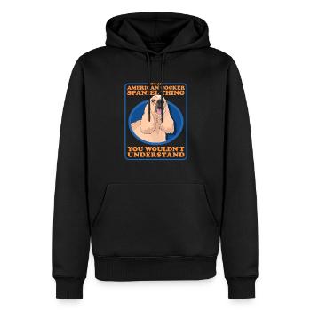 Amerikanischer Cocker Spaniel Besitzer Geschenke - Männer Premium Bio Hoodie - Schwarz - Vorne - Nico (187cm)