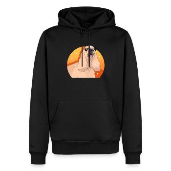 Cocker américain Spaniel chien cadeau - Sweat à capuche Premium bio Homme - noir - Devant - Nico (187cm)