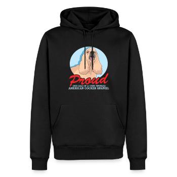 Cocker américain Spaniel Dad Gift - Sweat à capuche Premium bio Homme - noir - Devant - Nico (187cm)