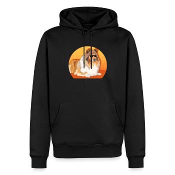 Collie Langhaarcollie Rough Collies Geschenke - Männer Premium Bio Hoodie - Schwarz - Vorne - Nico (187cm)