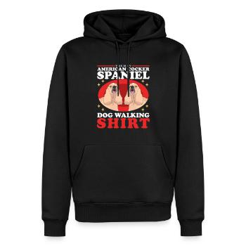 Amerikanischer Cocker Spaniel Besitzer Geschenk - Männer Premium Bio Hoodie - Schwarz - Vorne - Nico (187cm)