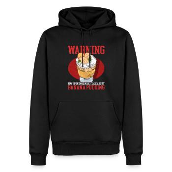 Bananenpudding Bananen Pudding Geschenk - Männer Premium Bio Hoodie - Schwarz - Vorne - Nico (187cm)