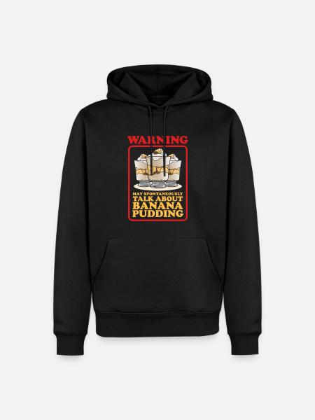 Bananenpudding Bananen Pudding Geschenke - Männer Premium Bio Hoodie - Schwarz