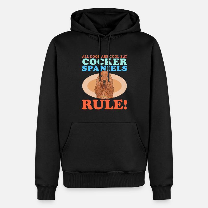 Cocker Spaniel Cockerspaniel Geschenk - Männer Premium Bio Hoodie - Schwarz