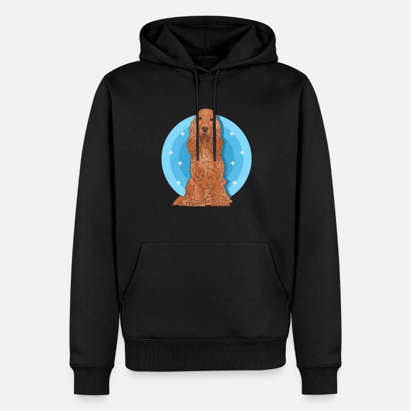 Cocker Spaniel Cockerspaniel Hunde Geschenk - Männer Premium Bio Hoodie - Schwarz