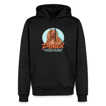 Cocker Spaniel Dad Cocker Spaniels Cadeau - Sweat à capuche Premium bio Homme - noir - Devant - Nico (187cm)
