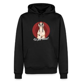 Suricate drôle suricate - Sweat à capuche Premium bio Homme - noir - Devant - Nico (187cm)