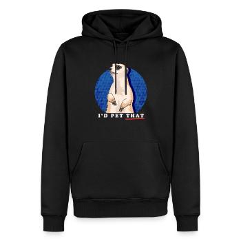 Suricate Drôle Cadeau de Suricate - Sweat à capuche Premium bio Homme - noir - Devant - Nico (187cm)